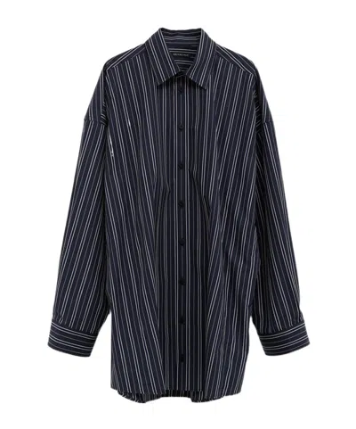 BALENCIAGA BALENCIAGA STRIPED SHIRT DRESS