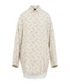 Balenciaga Beige Viscose Shirt In White
