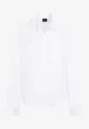 Balenciaga Long-sleeved Shirt In White