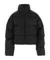 Balenciaga Black Quilted Logo Jacket In Black
