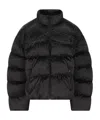 Balenciaga Long-sleeved Stand-collar Down Jacket In Black