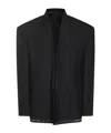 Balenciaga Long-sleeved Suit Jacket In Black