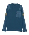 Balenciaga Blue Uniform Merch Cotton Jumper In Blue