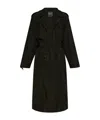 Balenciaga Cotton Car Coat In Black