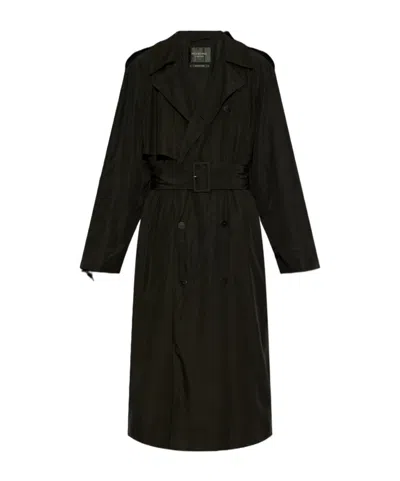 BALENCIAGA BALENCIAGA BELTED BUTTON-UP TRENCH COAT