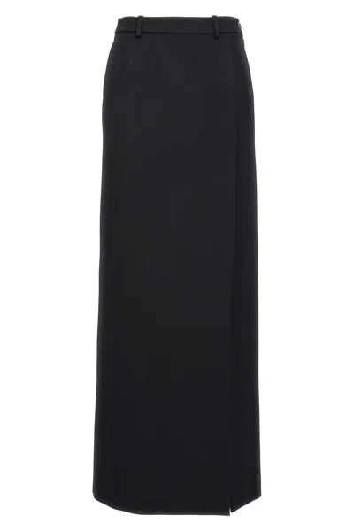 Balenciaga Long Wool Skirt
