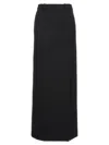Balenciaga Side Slit Tailored Maxi Skirt