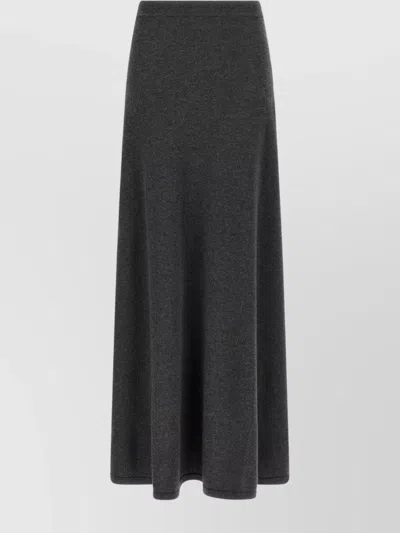 BALENCIAGA LONG WOOL SKIRT FEATURING ELASTIC WAISTBAND