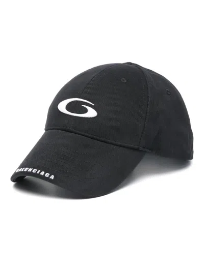 Balenciaga Loop Sports Cap In Black