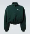Balenciaga Loop Sports Icon Round Zip-up Jacket In Green