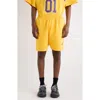 Balenciaga Loop Sports Icon Fleece Sweat Shorts In Yellow
