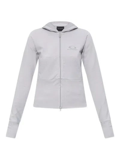 Balenciaga Loop Sports Icon Hoodie In Gray