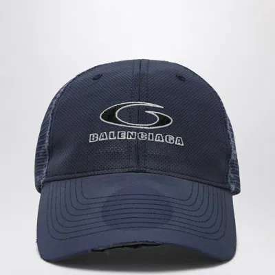 Balenciaga Loop Sports Icon Mesh Baseball Cap In Blue