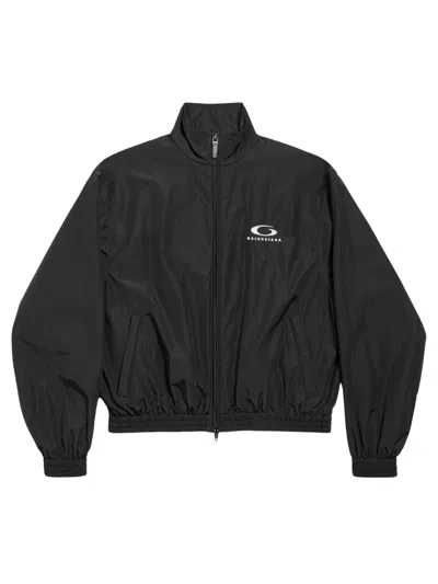 Balenciaga Loop Sports Icon Mini Jacket For Women In Black