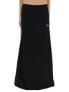Balenciaga Cotton Blend Mini Skirt With Side Zip Pockets In Black