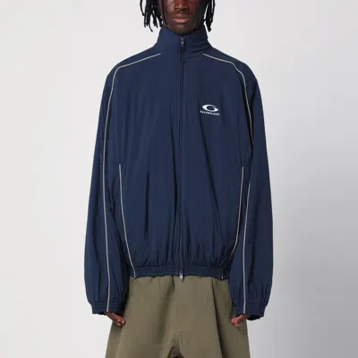 Balenciaga Loop Sports Icon Navy Blue Tracksuit Jacket