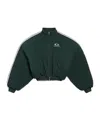 Balenciaga Loop Sports Icon Round Zip-up Jacket In Green