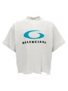 Balenciaga Icon Print Cropped Cotton T-shirt