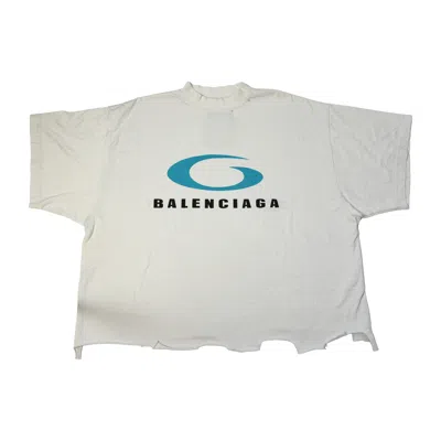Balenciaga Loop Sports Icon T-shirts Dirty White