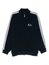 Balenciaga Loop Sports Icon Zip-up Track Jacket In Blue