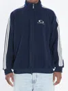 Balenciaga Loop Sports Icon Zip-up Track Jacket In Blue