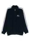 Balenciaga Loop Sports Icon Zip-up Sweatshirt In Black