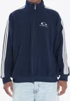 Balenciaga Loop Sports Icon Zip-up Track Jacket In Blue