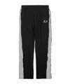 Balenciaga Loop Sports Icon Zipped Sweatpants In Black/white