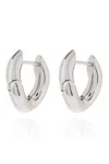 BALENCIAGA LOOP XXS LOGO ENGRAVED EARRINGS