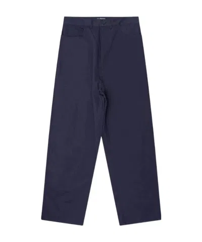 Balenciaga Loose Casual Pants In Blue
