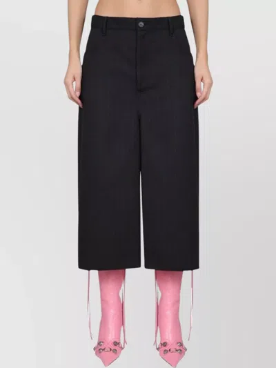 BALENCIAGA LOOSE FIT WIDE LEG TROUSERS WITH POCKETS