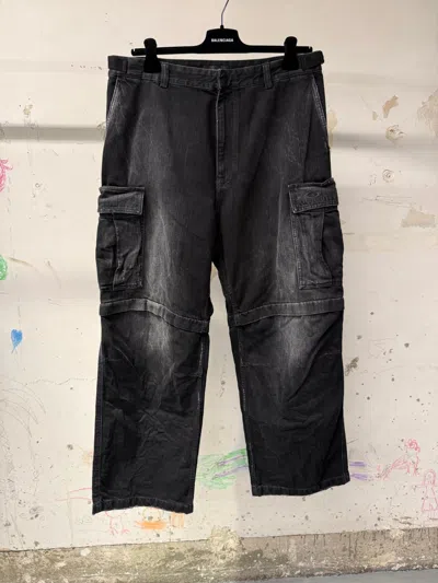 Balenciaga Loose-fitting Work Jeans In Black