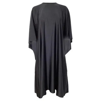 Pre-owned Balenciaga Loose Midi Dress In Black Polyamide