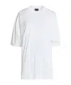 Balenciaga Loose-fitting Solid Color Printed T-shirt In White