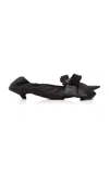 Balenciaga Louis Xv Satin Leather Pumps In Black