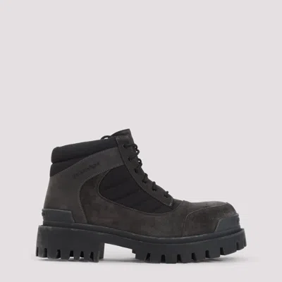 Balenciaga Low Combat Boots For Men In Black