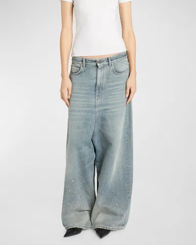 Balenciaga Low Crotch Pants In 2204 Blue Rust