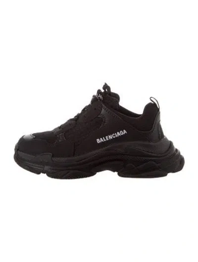 Pre-owned Balenciaga Babies' Low Cut Platform Sneakers In Black