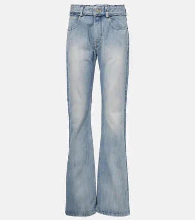 BALENCIAGA LOW-RISE FADED STRAIGHT JEANS