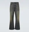 Balenciaga Wide-leg Jeans With Belt Loops And Pockets In Blue