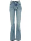 Balenciaga Low-rise Straight-leg Jeans In Blau