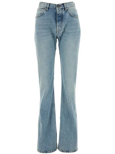 Balenciaga Low-rise Straight-leg Jeans In Icedblue