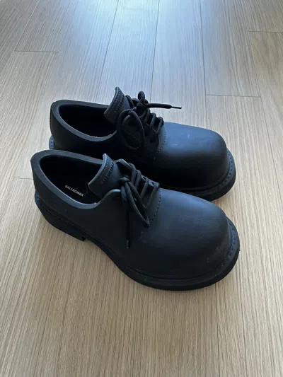 Pre-owned Balenciaga Low Steroid Derby Shoes In Black