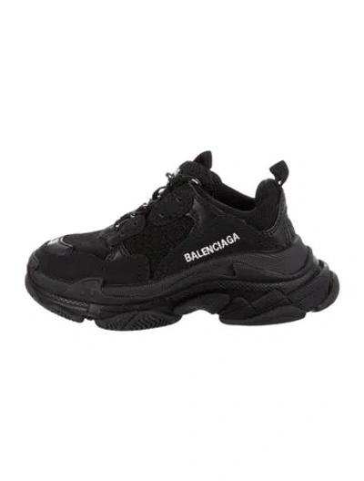Pre-owned Balenciaga Babies' Low Top Sneakers In Black