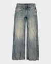 Balenciaga Low Waist Baggy Pants In 5760 Stained