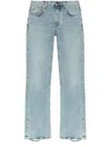 Balenciaga Low-waist Denim Jeans In Blue