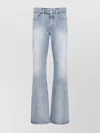 Balenciaga Low Waist Denim Trousers In Blue