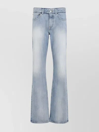 BALENCIAGA LOW WAIST DENIM TROUSERS