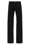 Balenciaga Fitted Low Waist Pants In Black