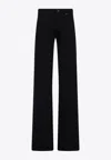 Balenciaga Fitted Low Waist Pants In Black